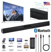 Surround Sound Bar 4 Speaker System Wireless Subwoofer TV Home Theater w/ Remote