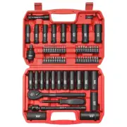 70pcs 3/8" Drive Impact Socket Set,Standard SAE(5/16 to 3/4-Inch) Metric Size...