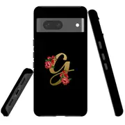 For Google Pixel 7 Case Tough Protective Cover Embellished Letter G
