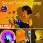 Rainbow Sunset Projector Projection USB Atmosphere LED Desk Night Light Lamp RL