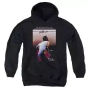 Trevco Footloose-Poster Youth Pull-Over Hoodie with Pouch Pocket - Black - XL