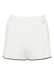 Jacquemus Le Short Maille Plissé Knitted Shorts - White - 38 (UK10 / S) 38 (UK10 / S)