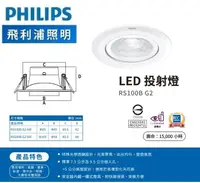 在飛比找露天拍賣優惠-北市樂利照明 PHILIPS 飛利浦 RS100B 6W 7