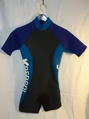 Kabbani USA Shorty Wetsuit Women Ladies Size Small 2035WE-S Purple Blue Black