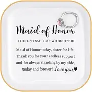 Titanape Bridesmaid and Maid of Honor Gifts - Trinket Dish for Wedding, Bachelorette, Bridal Shower, and Proposal