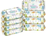HAPPY BUM Baby Wipe Wet Wipes, Baby Wipes Unscented, 8 Packs, 640 Count