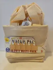 Value Pack Mini Totes For Crafts. 5 Count 5×6