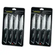 Scanpan Spectrum 8 Piece Jumbo Steak Knife Set Black 8pc
