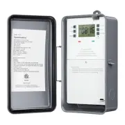 7-Day Digital Pool Timer, 40 AMP Heavy Duty, 120/240/277 VAC, Outdoor Metal