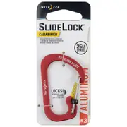 Slidelock Carabiner Aluminum #3 (Red)
