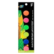10 x Glow In the Dark Acrylic Paint Set 6 Colour 4ml Safe Great for Art Project