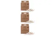 3x Eco Basics Bamboo Soft Cotton Buds Tips Ear Cleaning Swabs Wax Removal Tool