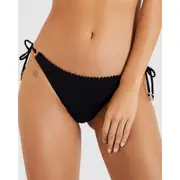 Banana Moon Black Drea Cheeky Ruched Back Tie Side Bikini Bottom