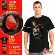 Digital Dudz Morph Suit Beating Heart Zombie T-Shirt Adult Medium NEW