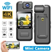 4K 2K HD 1080P Video DVR Clip IR Night WiFi Camcorder Mini Police Body Camera