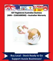 DIY 3D Gold Foil Coated Scratch Globe - World Scratch Off Travel Atlas Map CY