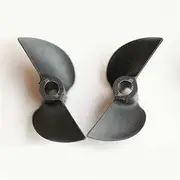 LUMIXE 2Pairs 2 Blades Propeller CW CCW Plastic Paddle 3.18/4/4.76mm Shaft Props for Electric Methanol Boat Model Dia 30/32/35/40/42mm Boat Propeller (Color : 35x4mm)