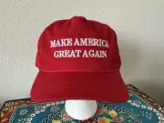 New OFFICIAL Cali-Fame MAGA Trump 2016 Made In America Red Trucker SnapBack Hat
