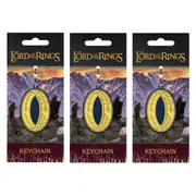 3x Lord Of The Rings PVC Keyring Bag/Car Key Accessory Charm Keychain The Ring