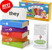 520 Sight Words Flashcards Vocabulary Set, Educational Learning Toy for Kids