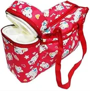 DEPURIKA Sharma Clothing®Presents Newborn Baby Multipurpose Mother Bag with Holder and Warmer Bag Dipper Changing Multi Compartment Maternity Handbag Messenger Bag with Warmer, Red Mother Bag