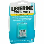 Listerine Coolmint Pocket Paks Breath Strips with Mint Flavor 24 ct Case of 12