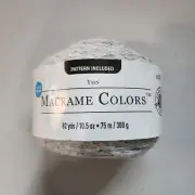 Loops & Threads Macrame Colors Yarn Grey Marble 10.5 oz 82 yds