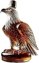 Eagle Whiskey Decanter, 350ml Artistic Glass Liquor Bottle, Unique Alcohol Dad, Husband, and Whiskey Lovers