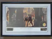 Ralph McQuarrie signed THE CANTINA SCENE Lithograph w 70mm Film Frame LOW NUMBR!