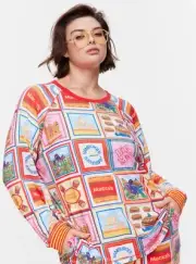NEW Peter Alexander Macca's Calendar Plush Sweater - Womens M RRP $89.95