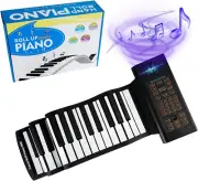 88 Keys Roll up Piano Keyboard, Portable Piano with Storage Bag, Foldable Keyboa