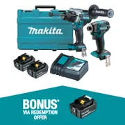 Makita 18V 2 Piece Combo Kit DLX2516T