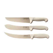 New Diekensen 5" 6" Boning Knife 6" Skinning Knife Butchers Knife Set - White