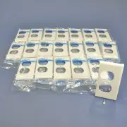 Leviton PSE8-W White 1-Gang Duplex Unbreakable Sectional Wallplate Cover 20pcs