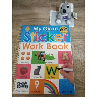 二手-My Giant Sticker work book幼童英文練習遊戲書/適用年齡3歲以上