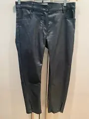 ANN DEMEULEMEESTER PANT Dark Teal 75% Cotton 40 $270