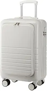 [IRYZE] Lightweight Suitcase Carry On Luggage Airline Approved,Lighiweight Suitcase Hard Shell Travel Luggage Suit Case Carry on Luggage, White, 20in