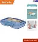 Ocean Bound Plastic Small Split Container | 350mL Food Storage Container | BP...