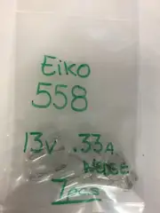 EIKO 558 MINATURE WEDGE LAMP 13V .33A 7 PCS
