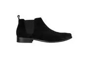 Mens Julius Marlow Kick Black Suede Work Formal Leather Slip On Shoes Boots