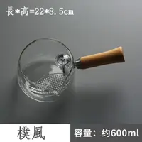 在飛比找蝦皮商城優惠-5Cgo台灣感溫加厚耐熱玻璃陶瓷壺燒水壺過濾側把壺大號功夫茶