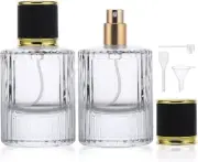 Segbeauty Travel Perfume Refillable Bottle, 2 Pcs Perfume Atomiser 50ml, Perfume