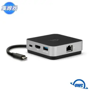 【OWC】USB-C TRAVEL DOCK E(USB-C、USB-A、SD Card、Gigabit 乙太網、HDMI 隨身 USB-C 擴充座)