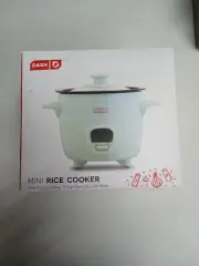 Dash Mini Rice Cooker Steamer with Removable Nonstick Pot, Aqua - Free Ship--