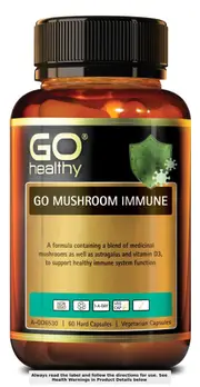 GO Healthy Mushroom Immune 60 Vegi Capsules