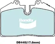 Bendix Rear General CT Brake Pads for Porsche 928 928 5.0L PETROL M28.47 1989 - (for: Porsche)