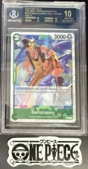 BGS 10 One Piece P-029 P Bartolomeo - English - Flag Foil - PRB01 - Graded