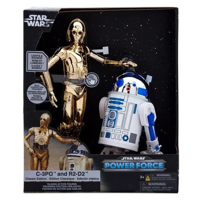 New Star Wars Power Force Talking C-3PO & R2-D2 Classic Action Figures