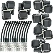 6 SET IGNITION COIL AND WIRE SET SPARK PLUG WIRE Compatible For-BENZ M112 M113 M155 M266 M476 ENGINE 1997- A0001587303 A1121500218