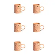 6x Ben David Terrazo Stoneware Coffee Mug Cup Drinkware Home/Kitchen Decor Clay